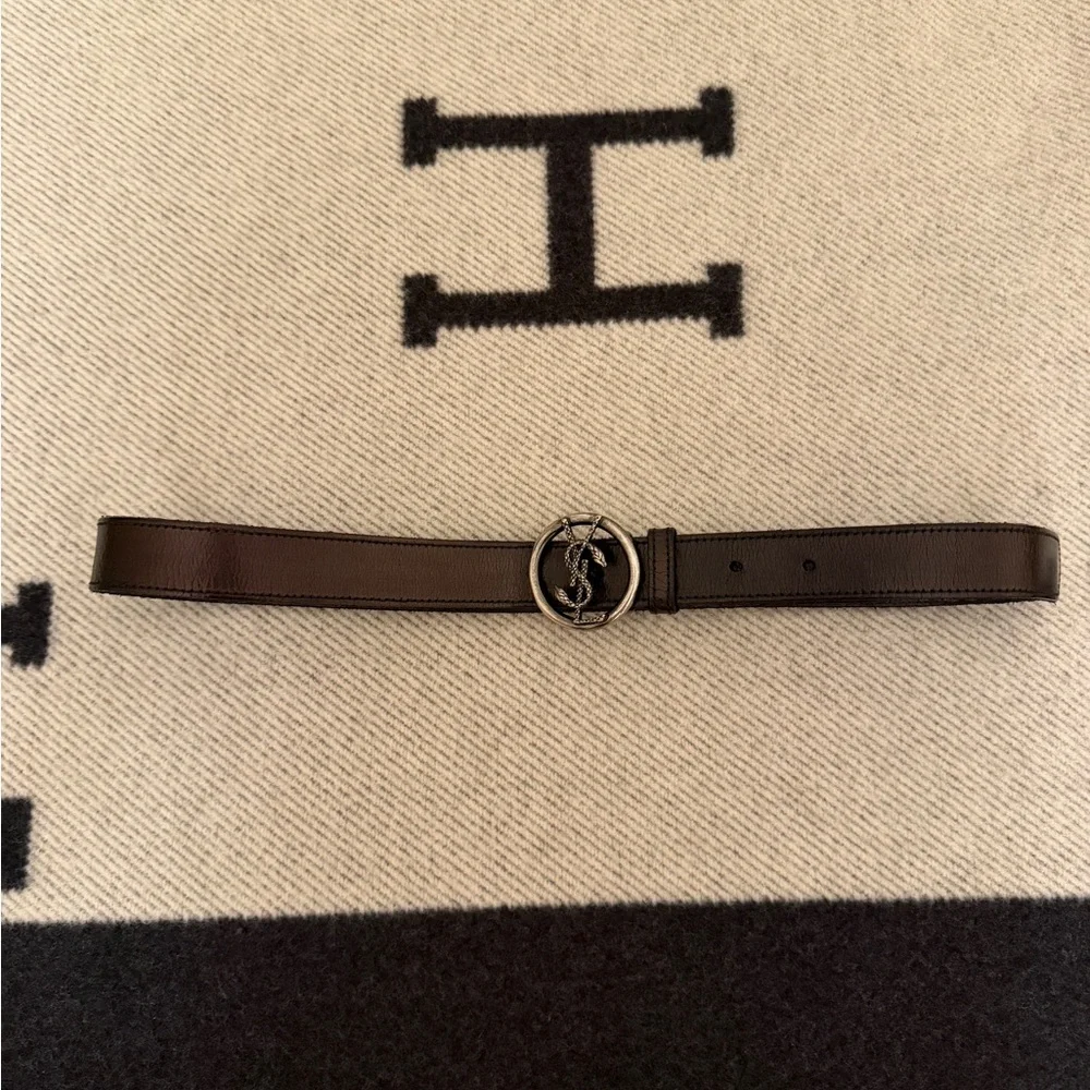 Saint Laurent Logo Belt